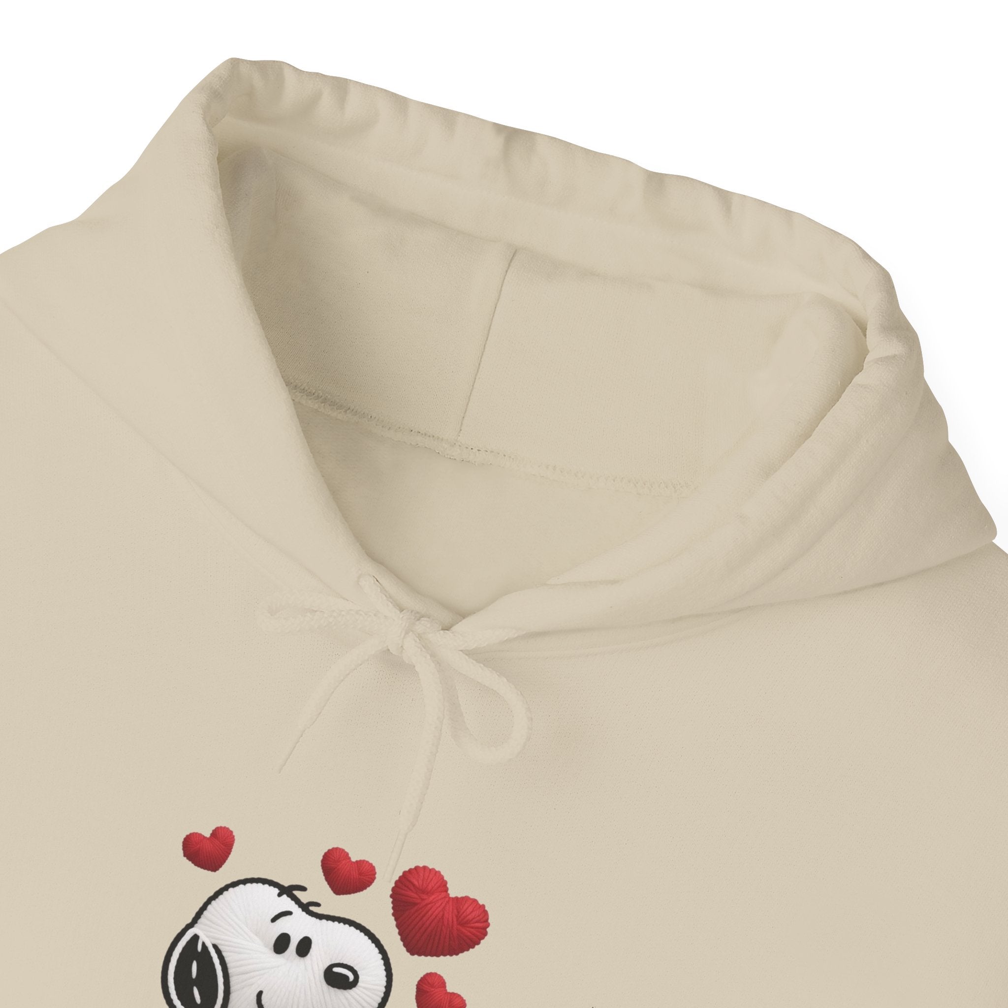 Cute Cartoon Puppy with Hearts Hoodie | Love Dog Sweatshirt