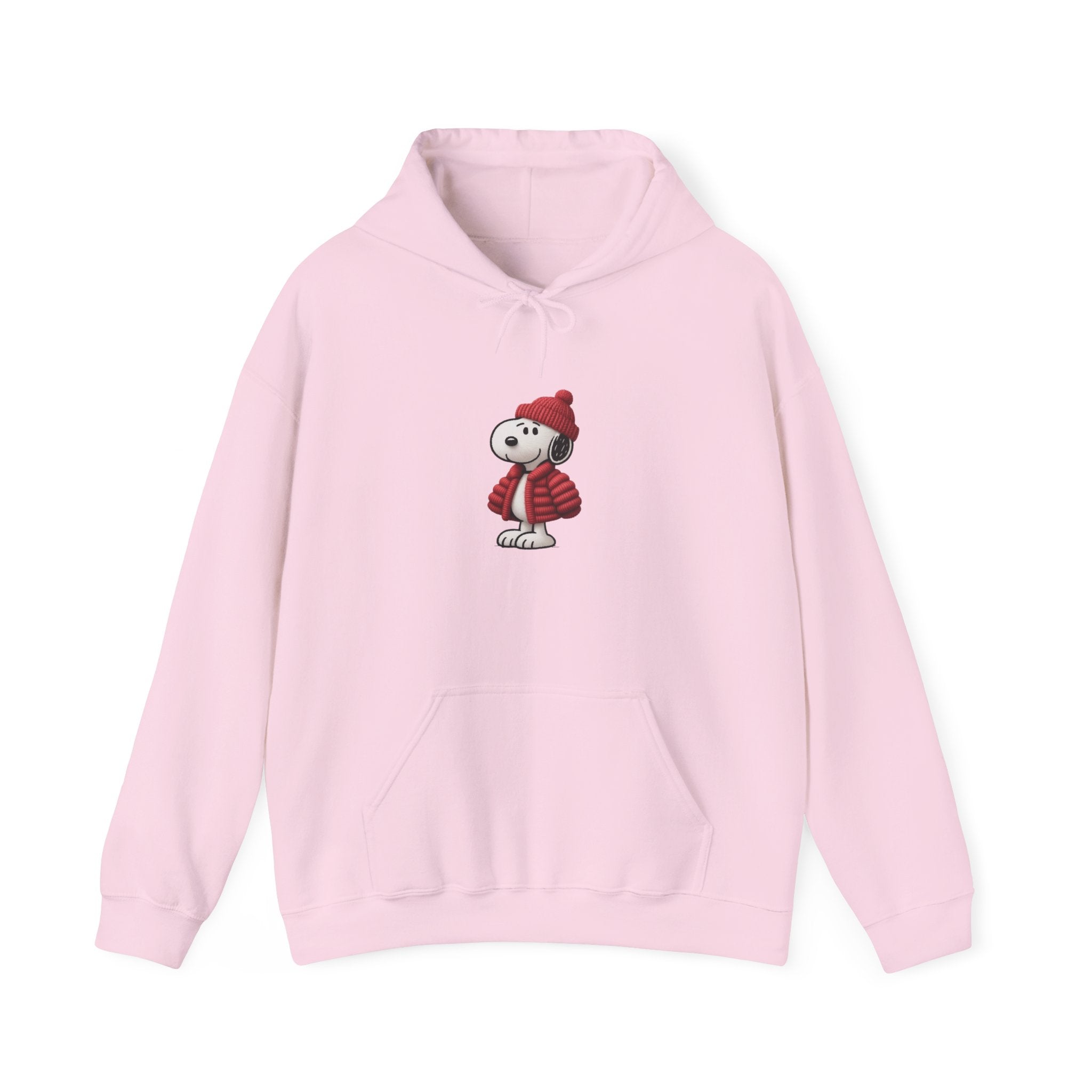 Cozy Winter Dog Hoodie | White Pullover Sweatshirt
