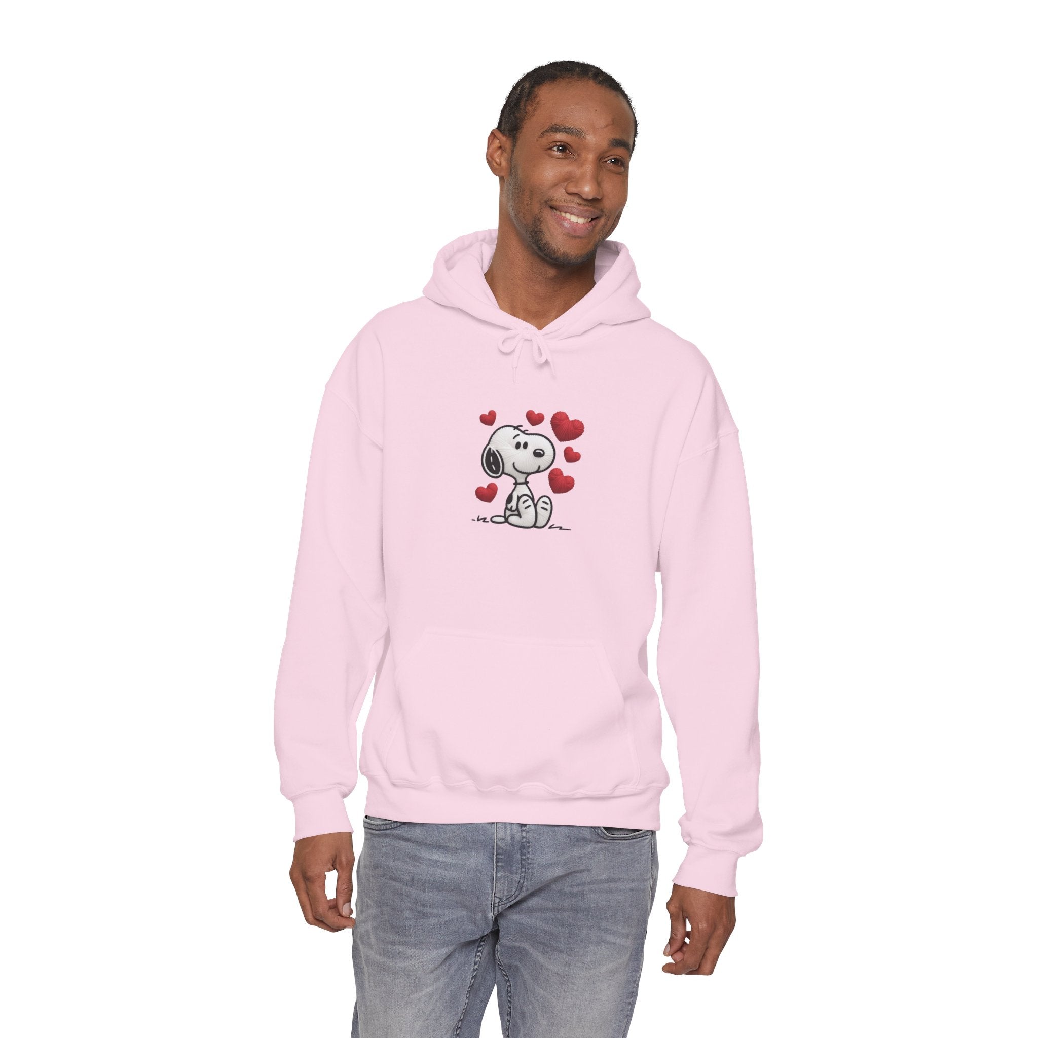 Cute Cartoon Puppy with Hearts Hoodie | Love Dog Sweatshirt