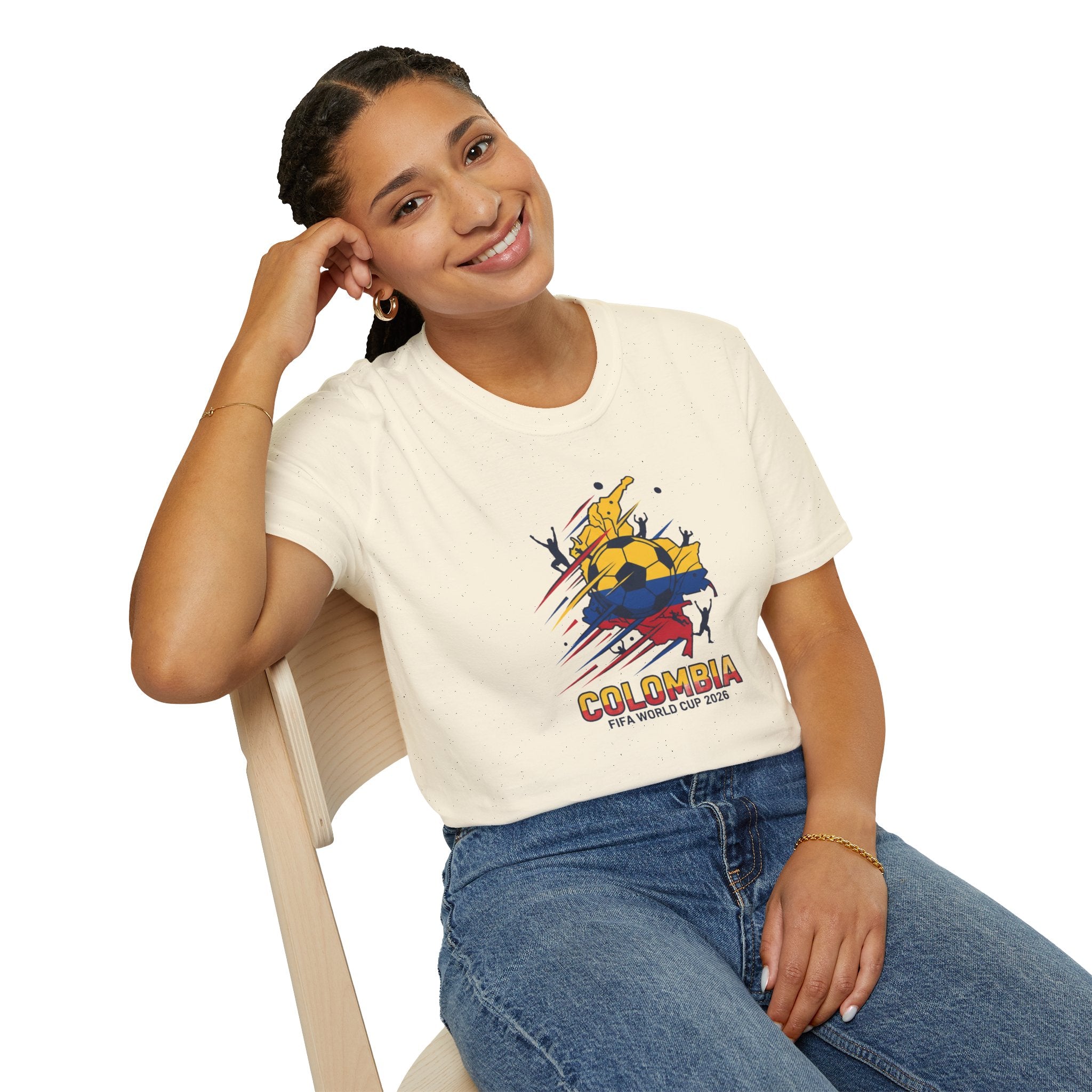 Colombia World Cup 2026 Soccer T-Shirt — Colombian Flag Football Fan Tee
