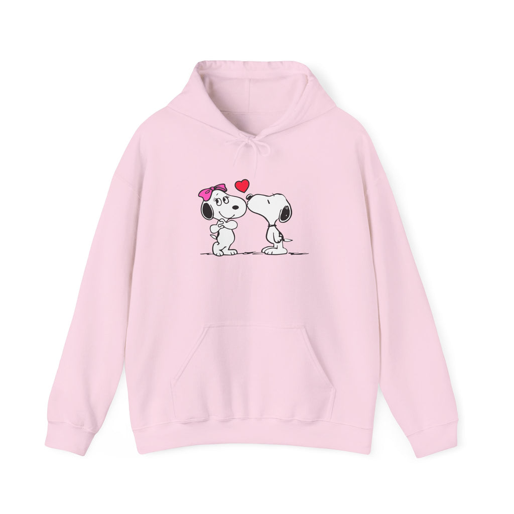 Cute Snoopy Love Sweatshirt, Valentine's Day Gift, Cozy Hoodie, Unisex Sweatshirt, Cartoon Apparel, Couple's Outfit