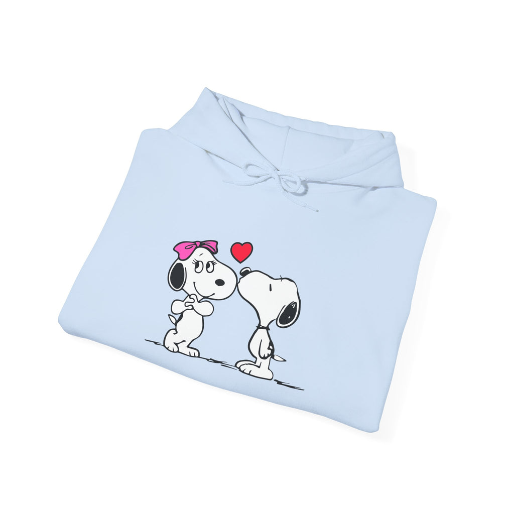 Cute Snoopy Love Sweatshirt, Valentine's Day Gift, Cozy Hoodie, Unisex Sweatshirt, Cartoon Apparel, Couple's Outfit