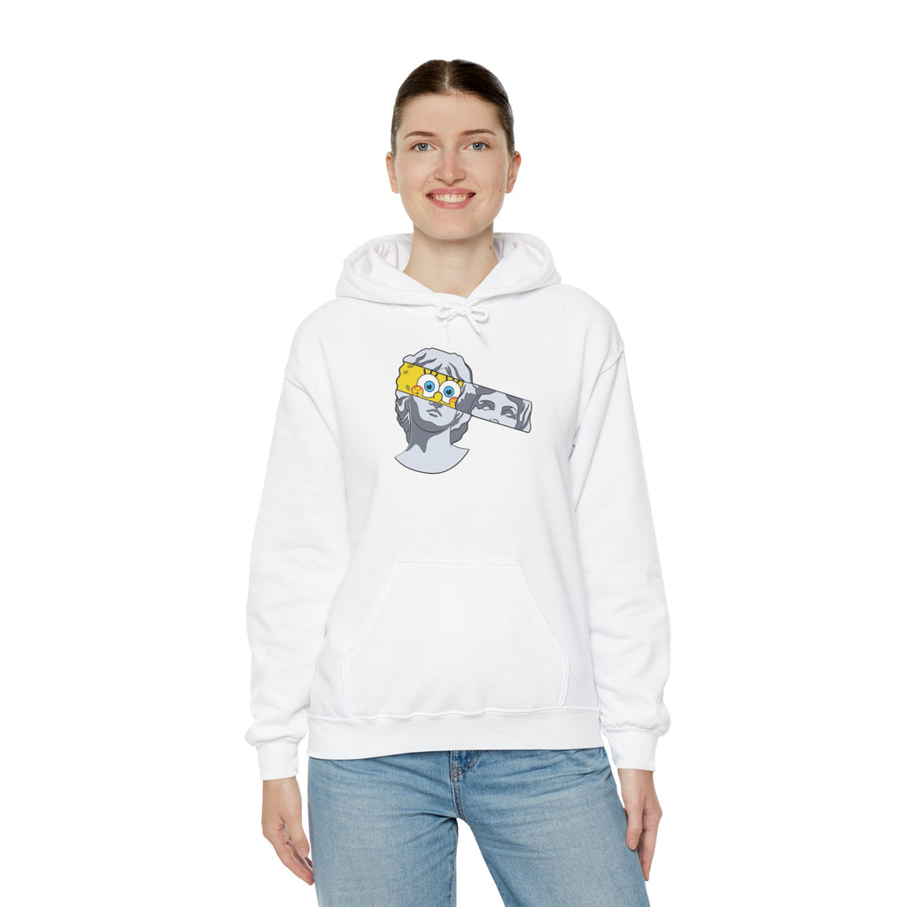 Dancing Minions Graphic Hoodie | Animated Cartoon Characters, Red Pop Art Background