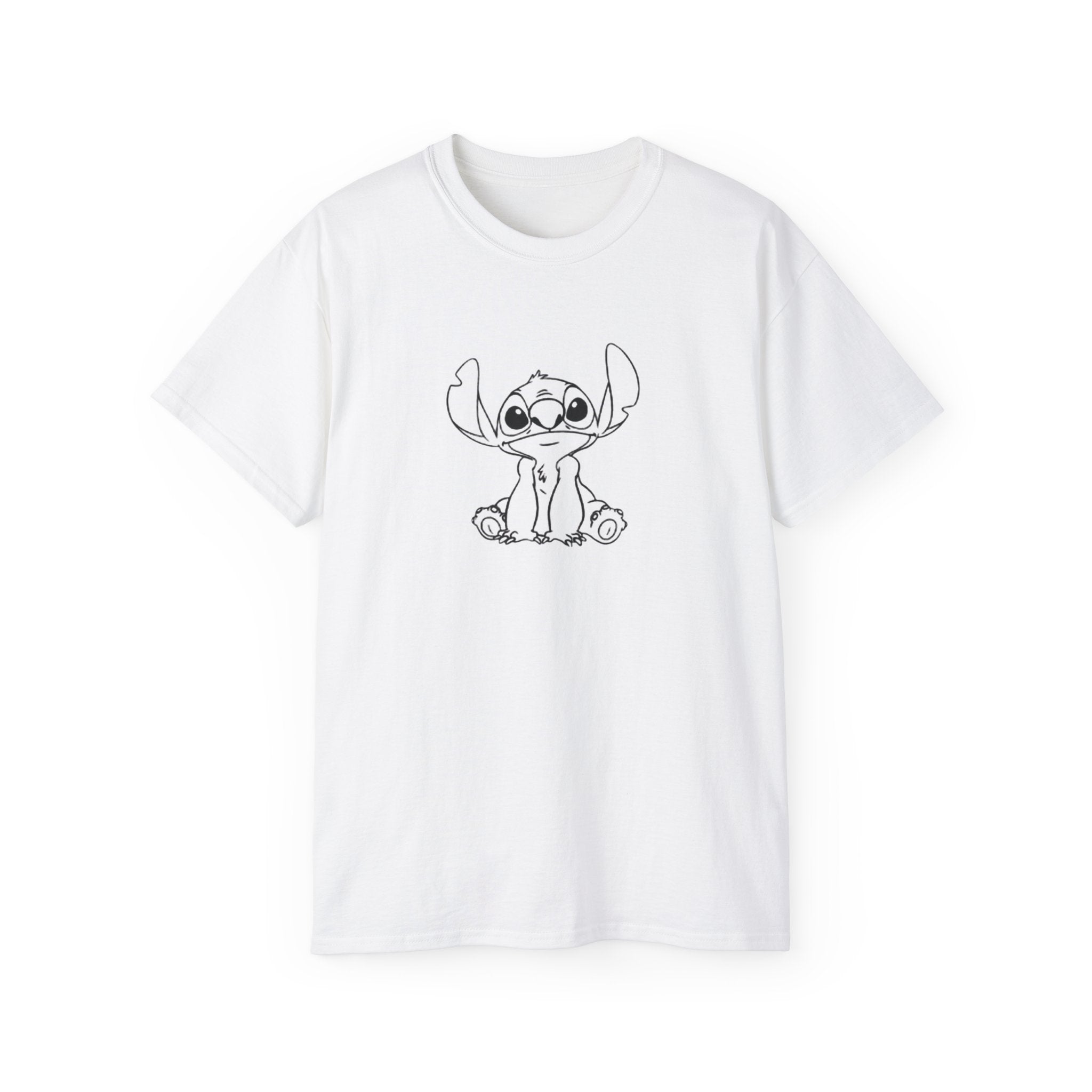 Cute Stitch Cartoon Tee, Fun Graphic T-Shirt, Unisex Gift for Disney Lovers, Casual Summer Outfit, Kids & Adults Tee