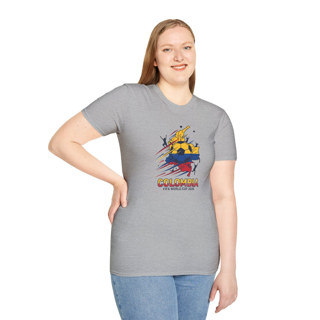 Colombia World Cup 2026 Soccer T-Shirt — Colombian Flag Football Fan Tee