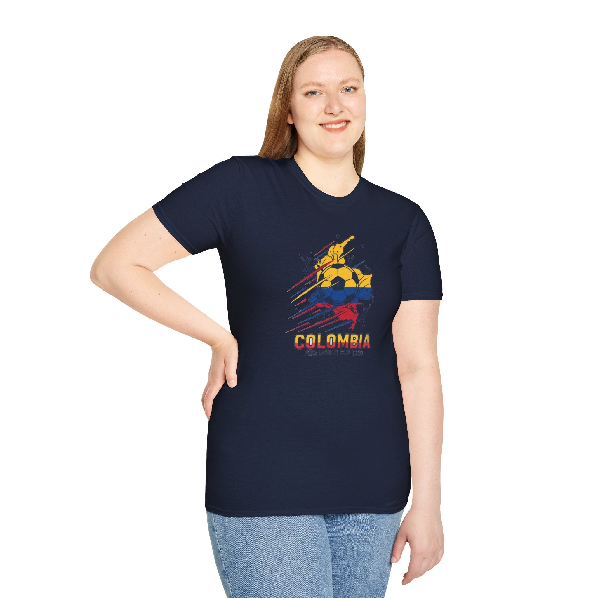 Colombia World Cup 2026 Soccer T-Shirt — Colombian Flag Football Fan Tee