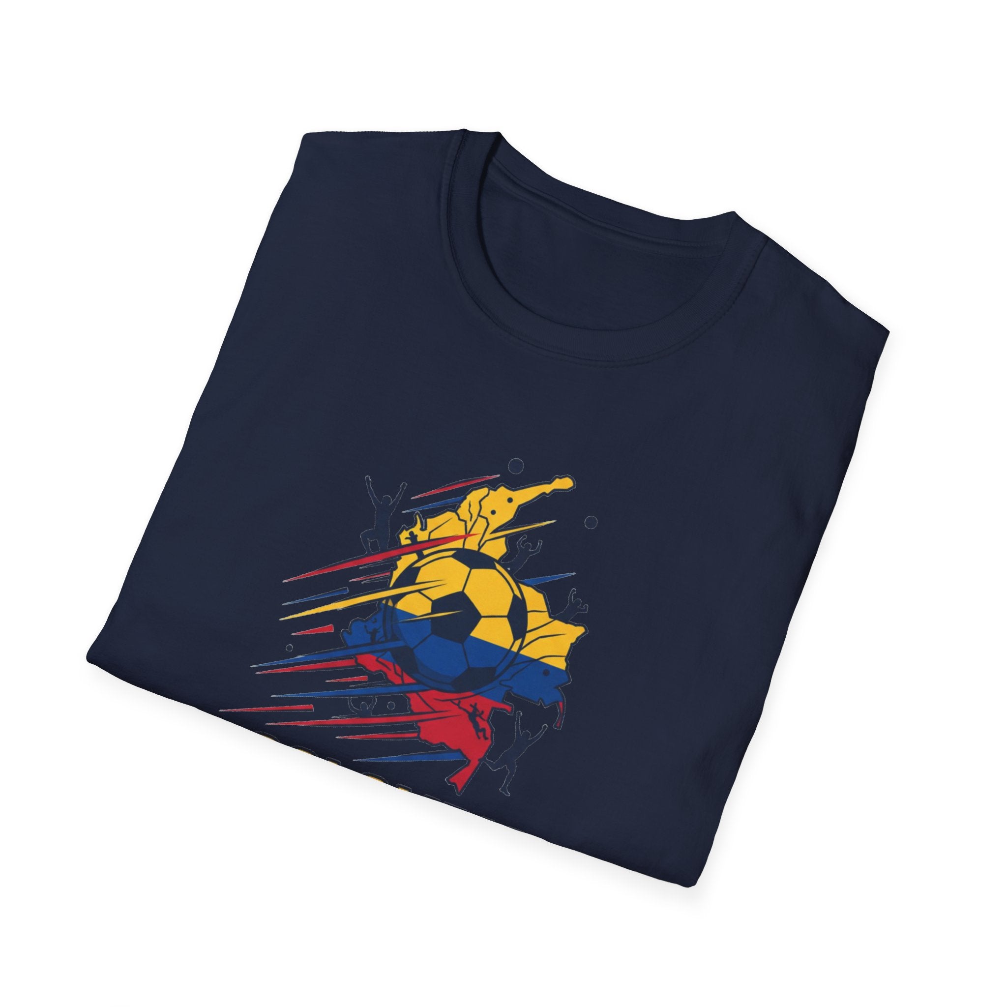 Colombia World Cup 2026 Soccer T-Shirt — Colombian Flag Football Fan Tee