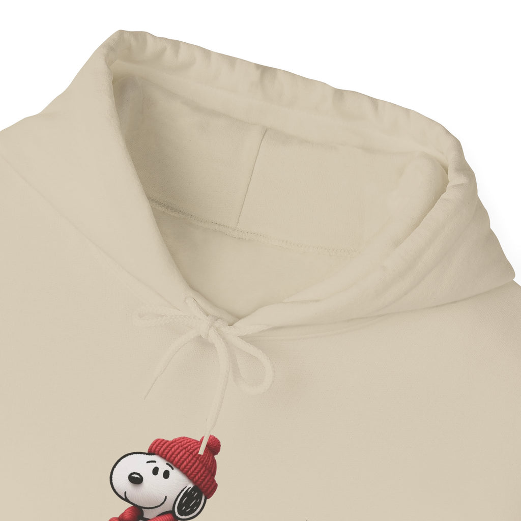 Cozy Winter Dog Hoodie | White Pullover Sweatshirt