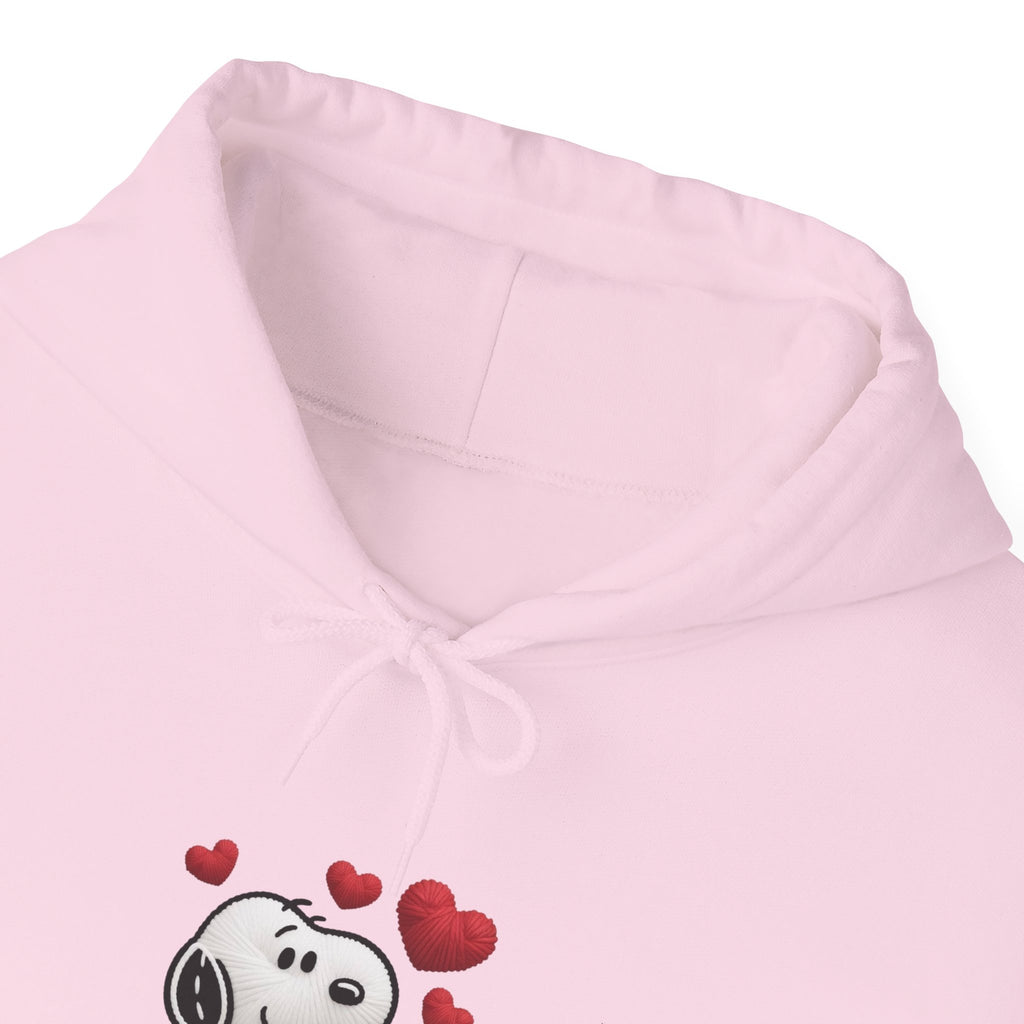 Cute Cartoon Puppy with Hearts Hoodie | Love Dog Sweatshirt