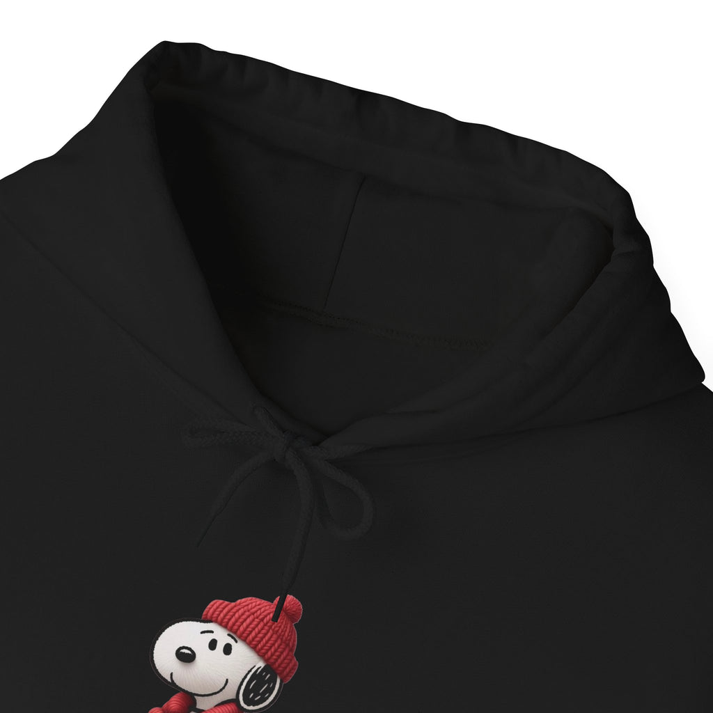 Cozy Winter Dog Hoodie | White Pullover Sweatshirt