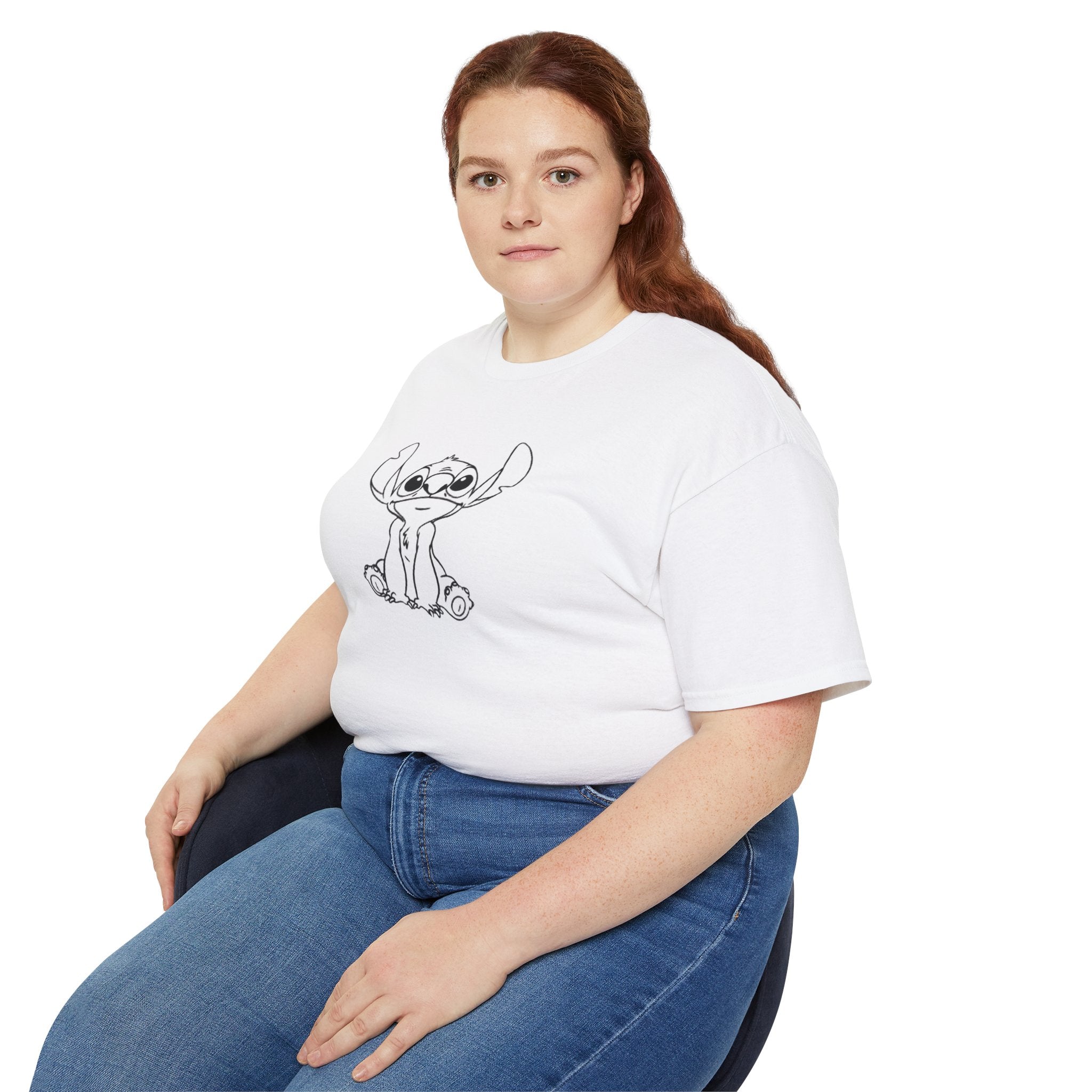 Cute Stitch Cartoon Tee, Fun Graphic T-Shirt, Unisex Gift for Disney Lovers, Casual Summer Outfit, Kids & Adults Tee