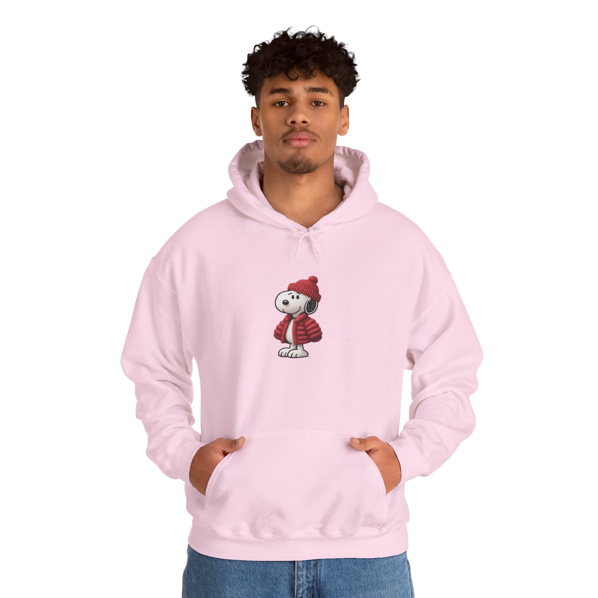 Cozy Winter Dog Hoodie | White Pullover Sweatshirt