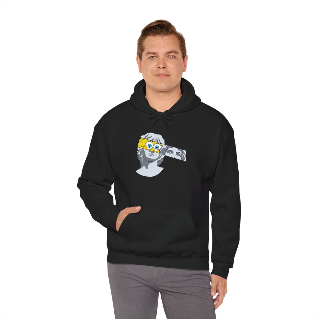 Dancing Minions Graphic Hoodie | Animated Cartoon Characters, Red Pop Art Background