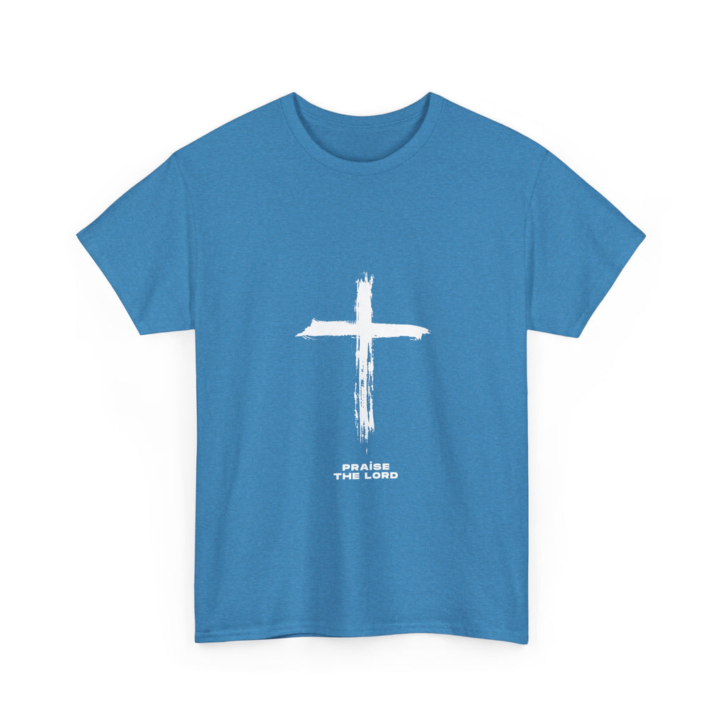 Faith-Inspired Unisex Heavy Cotton Tee, Christian T-Shirt, Gospel Apparel, Praise the Lord Shirt, Religious Gift, Inspirational Outfit