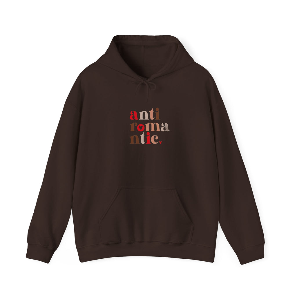 Anti-Romantic Hoodie — Minimalist Text Pullover for Singles & Sarcastic Gifts