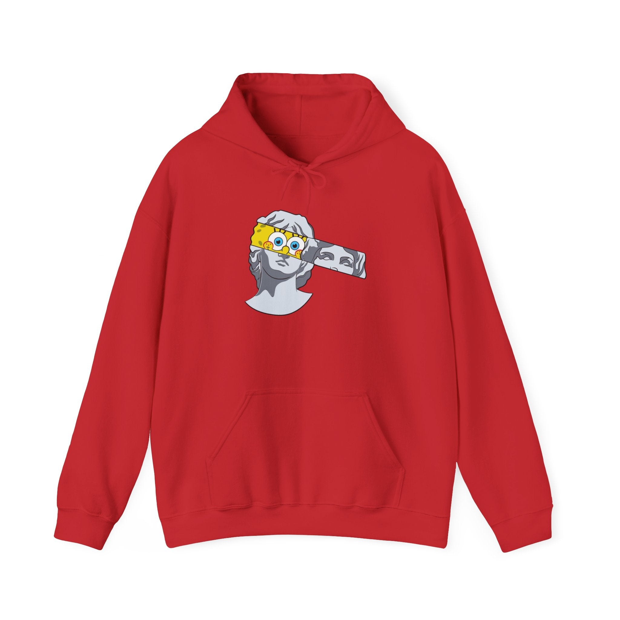 Dancing Minions Graphic Hoodie | Animated Cartoon Characters, Red Pop Art Background