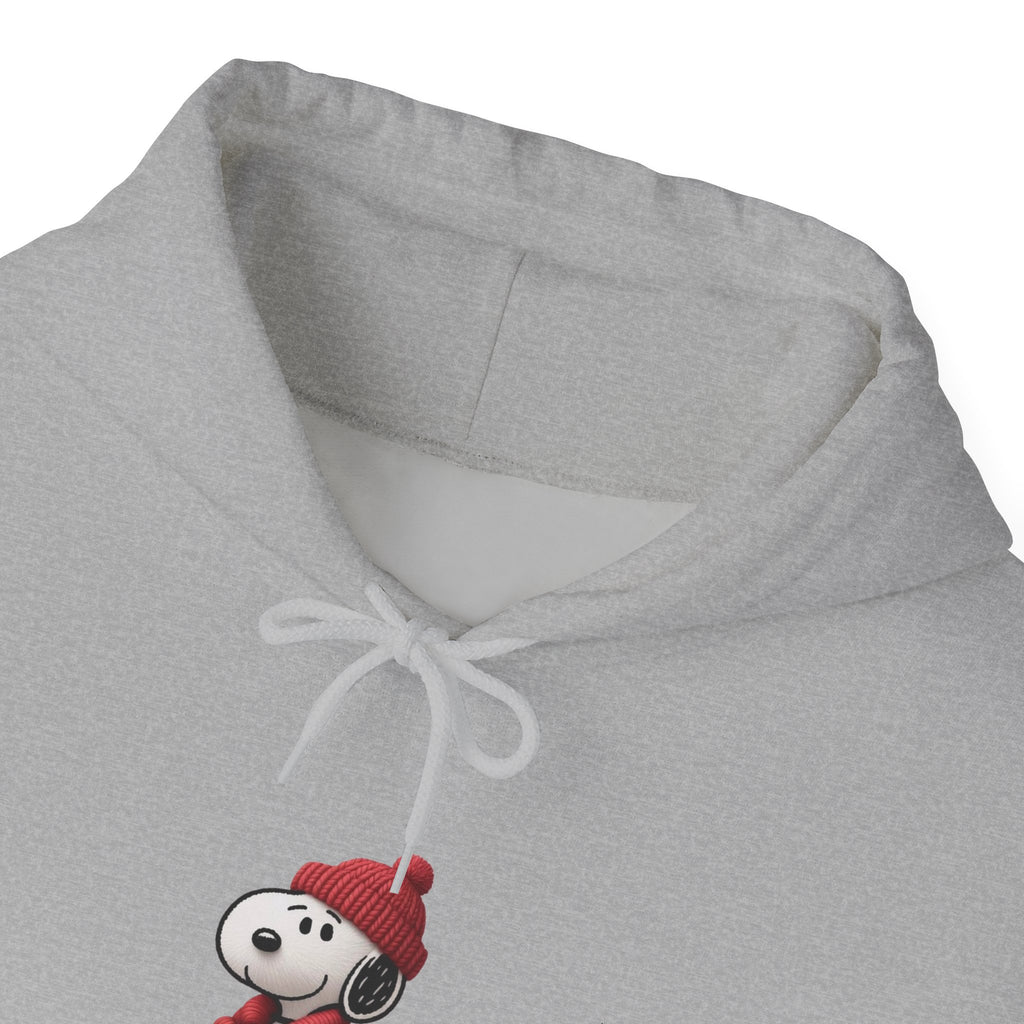 Cozy Winter Dog Hoodie | White Pullover Sweatshirt