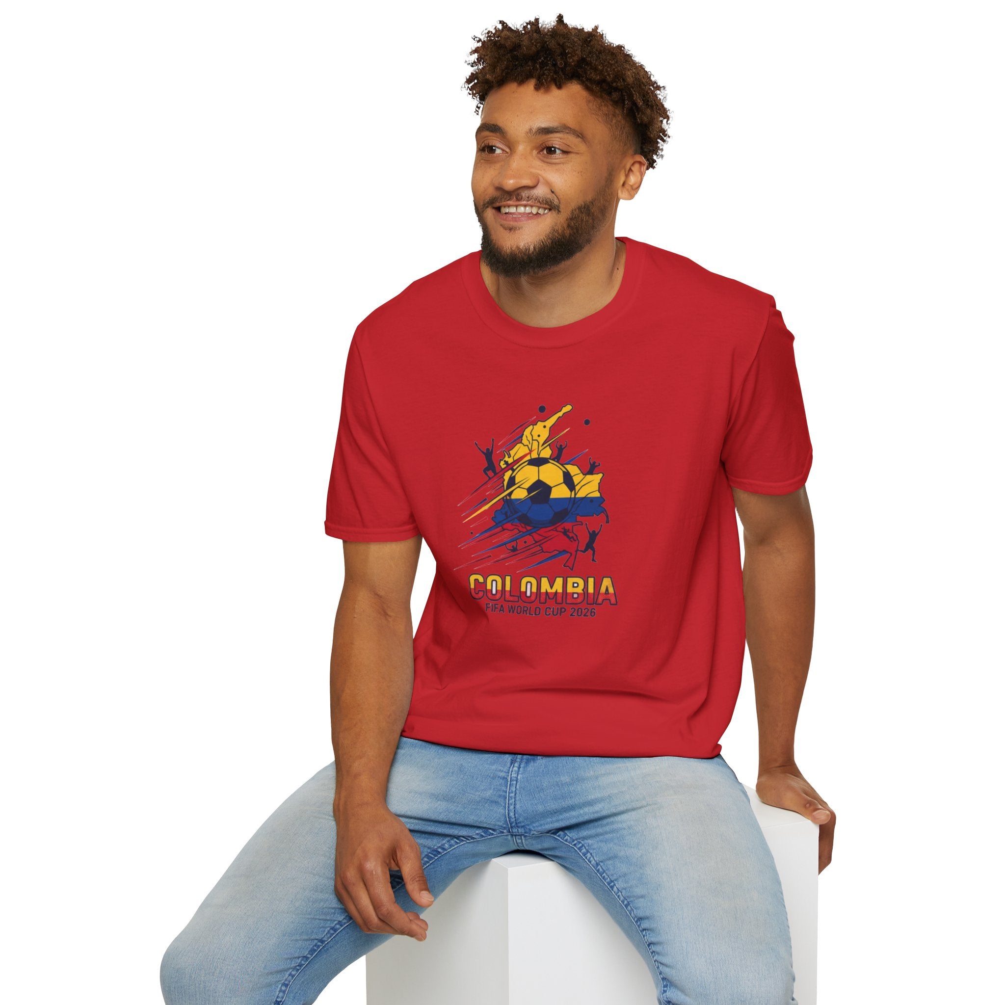 Colombia World Cup 2026 Soccer T-Shirt — Colombian Flag Football Fan Tee
