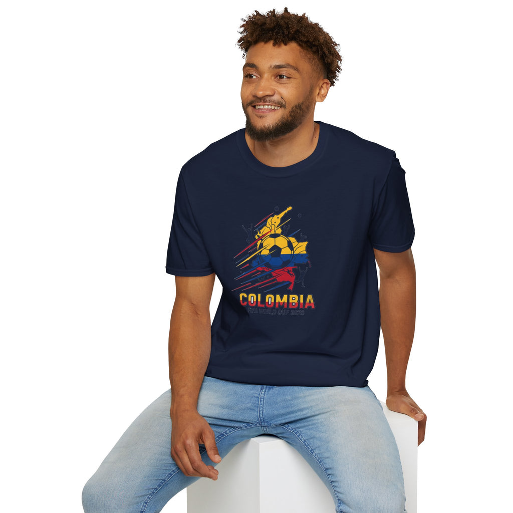 Colombia World Cup 2026 Soccer T-Shirt — Colombian Flag Football Fan Tee