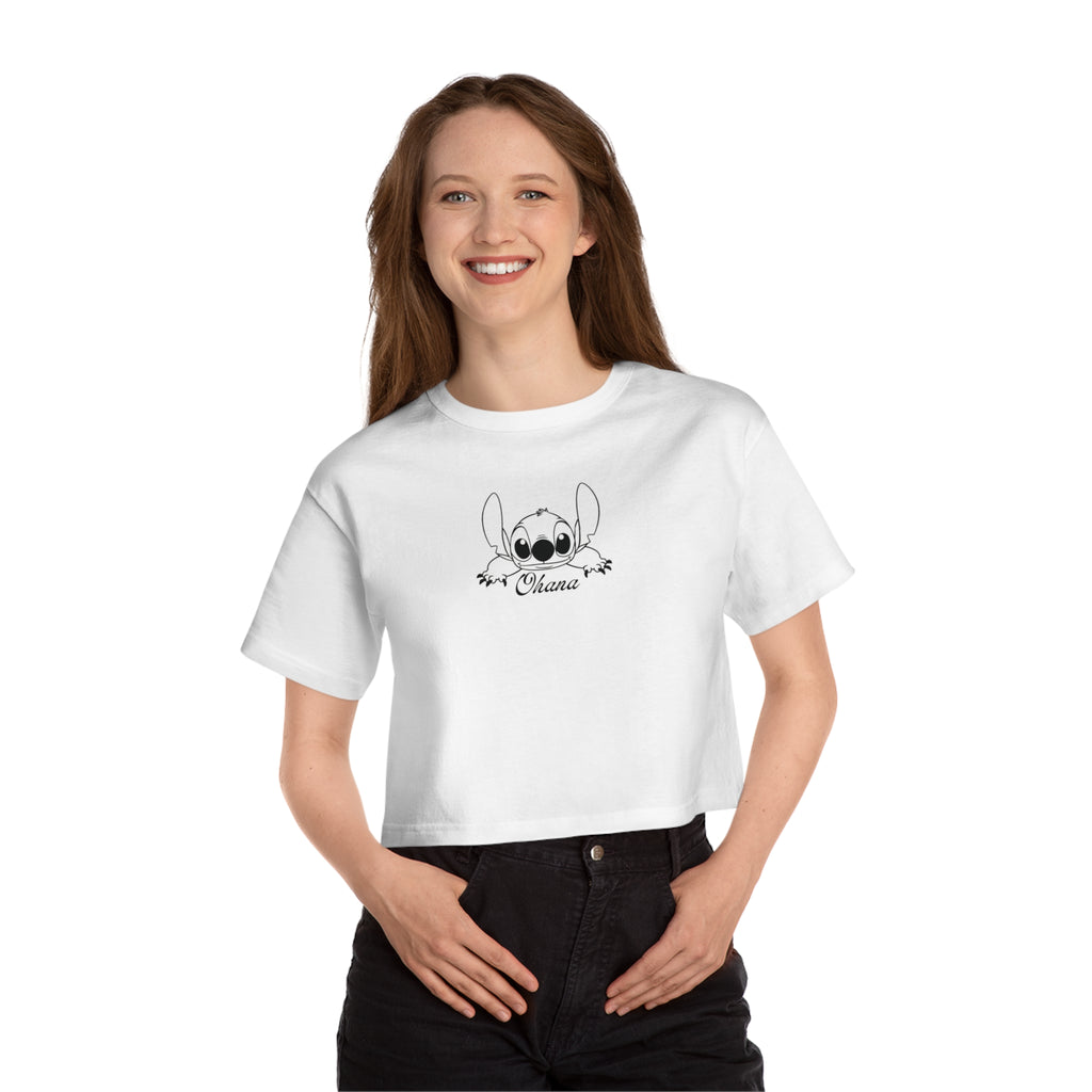 Cute Cropped T-Shirt | Champion Women's Shirt, Casual Wear, Beach Outfit, Gift for Her, Summer Style, Fun Fashion