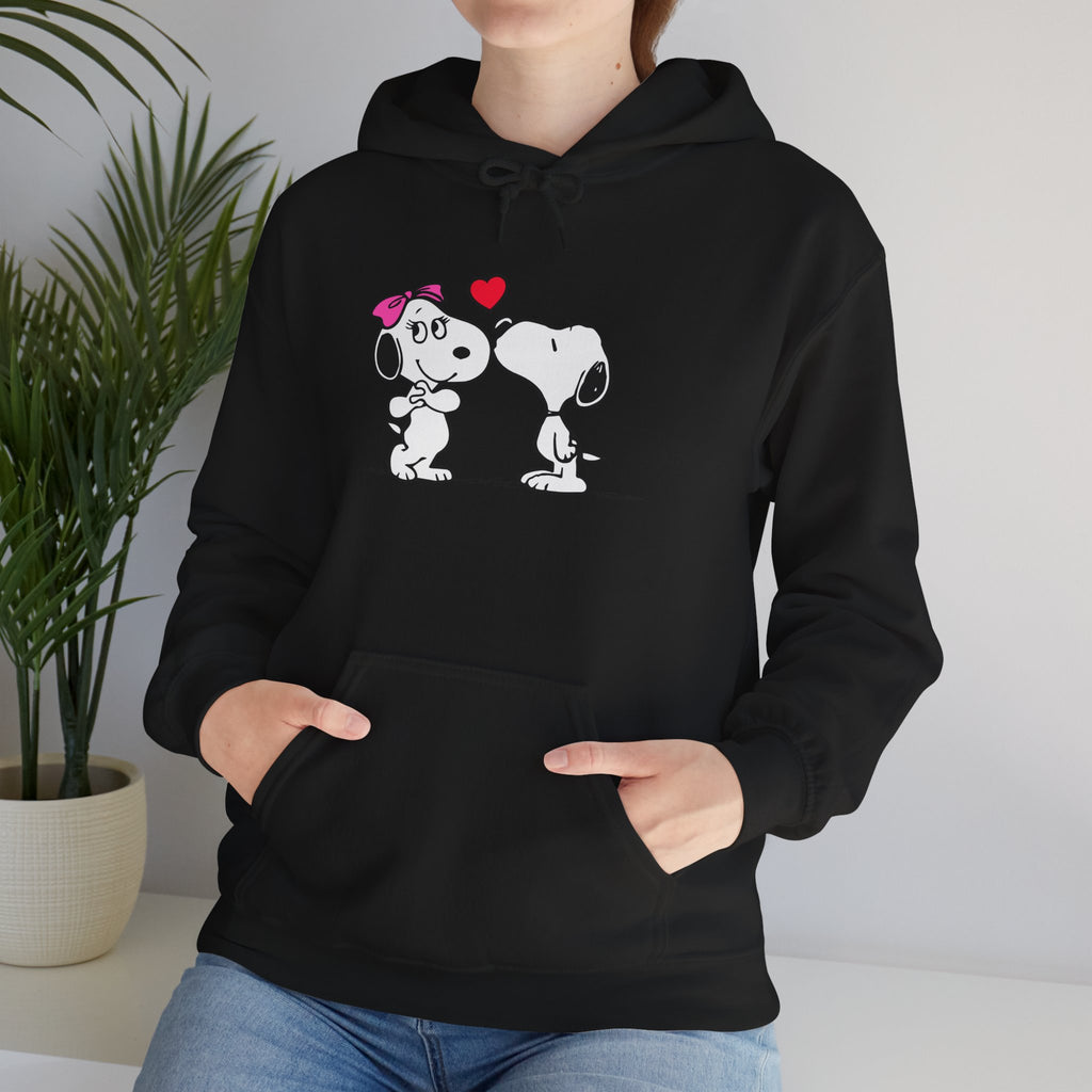 Cute Snoopy Love Sweatshirt, Valentine's Day Gift, Cozy Hoodie, Unisex Sweatshirt, Cartoon Apparel, Couple's Outfit