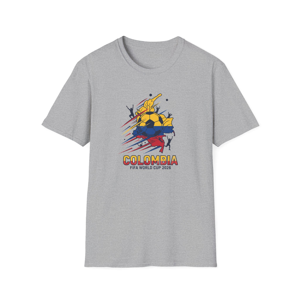 Colombia World Cup 2026 Soccer T-Shirt — Colombian Flag Football Fan Tee