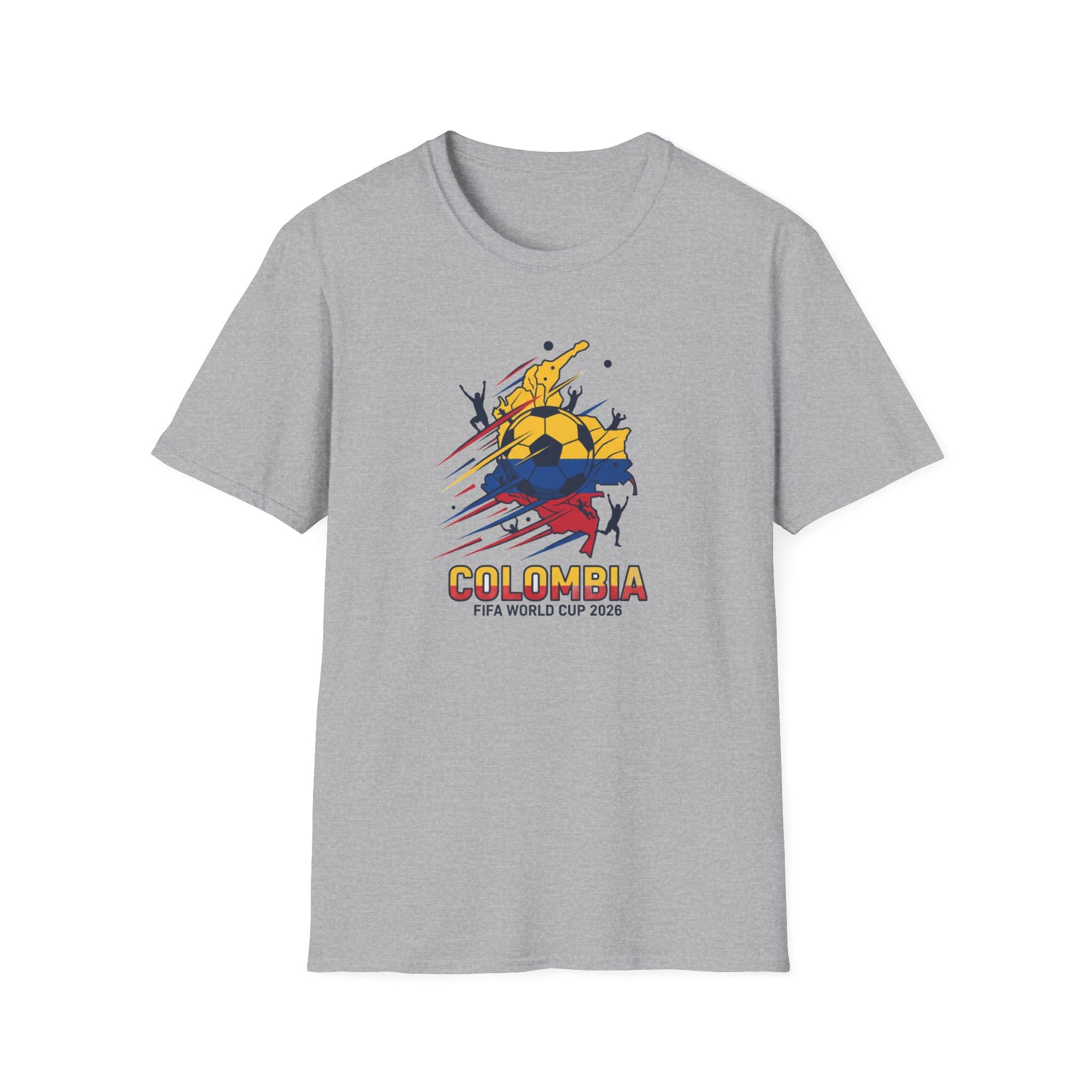 Colombia World Cup 2026 Soccer T-Shirt — Colombian Flag Football Fan Tee