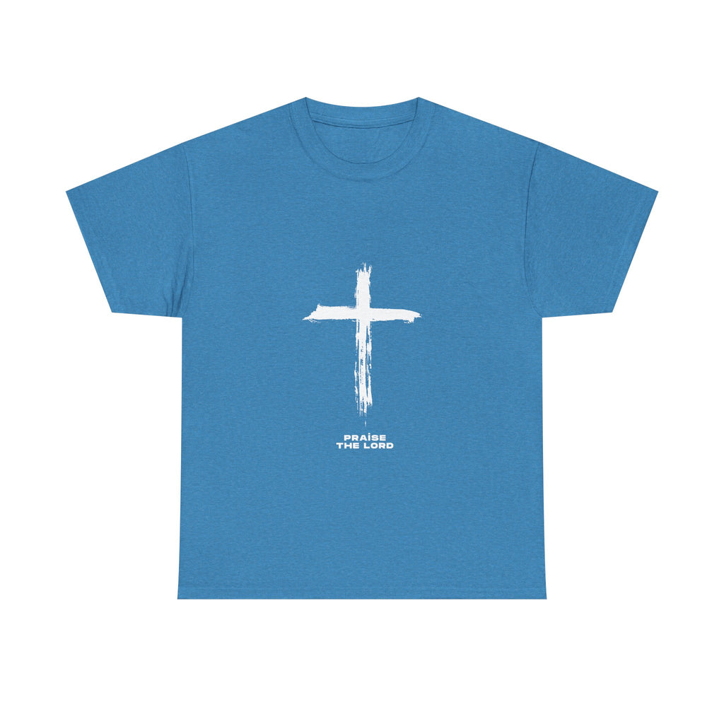 Faith-Inspired Unisex Heavy Cotton Tee, Christian T-Shirt, Gospel Apparel, Praise the Lord Shirt, Religious Gift, Inspirational Outfit