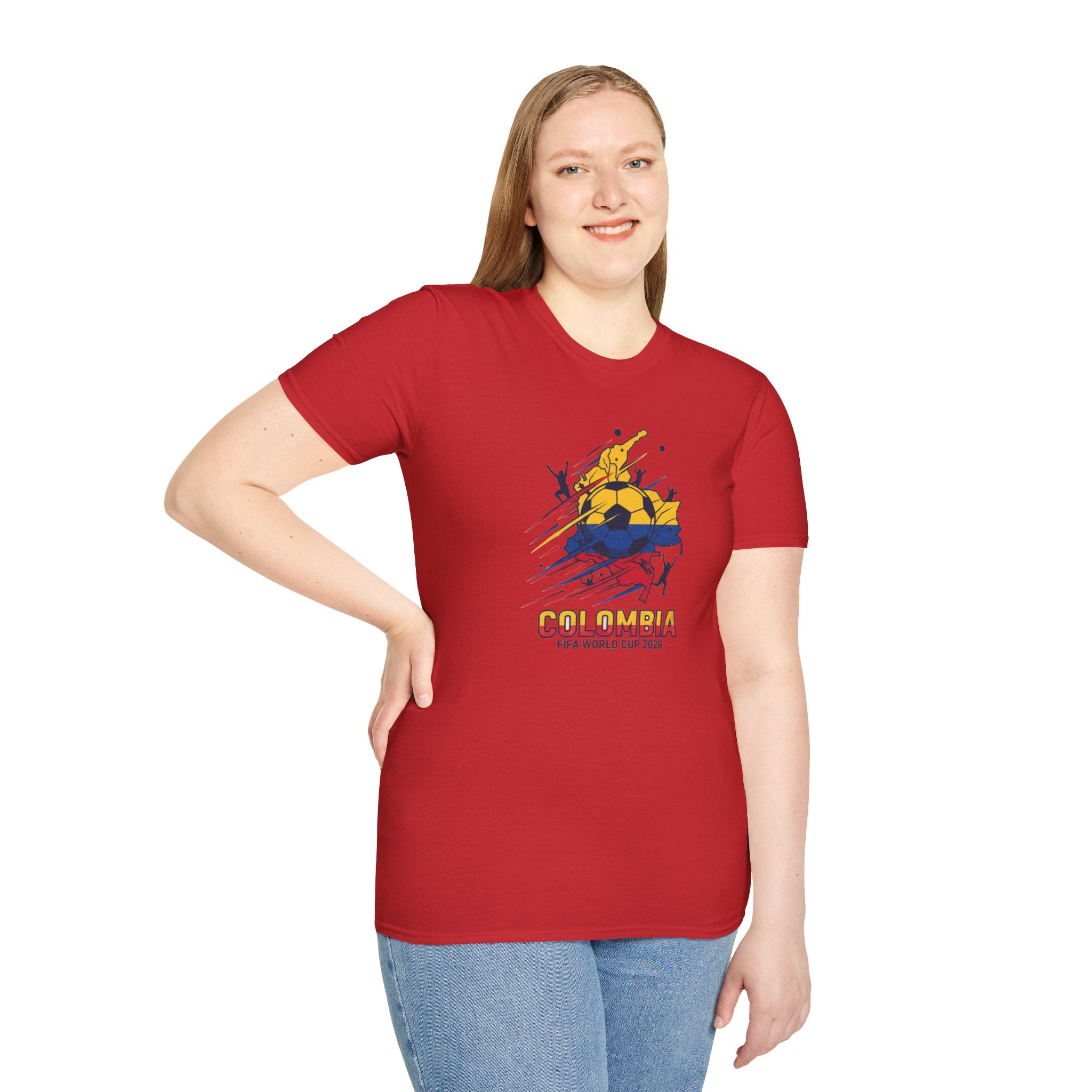 Colombia World Cup 2026 Soccer T-Shirt — Colombian Flag Football Fan Tee