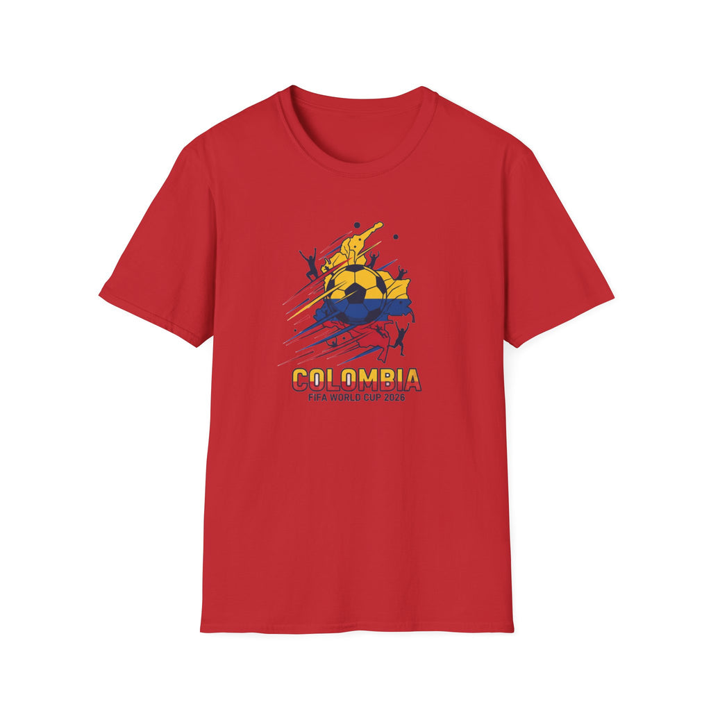 Colombia World Cup 2026 Soccer T-Shirt — Colombian Flag Football Fan Tee
