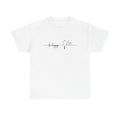 Be Happy Unisex Heavy Cotton Tee, Inspirational Shirt, Casual Wear, Gift for Friends, Motivational Apparel, Everyday Comfort