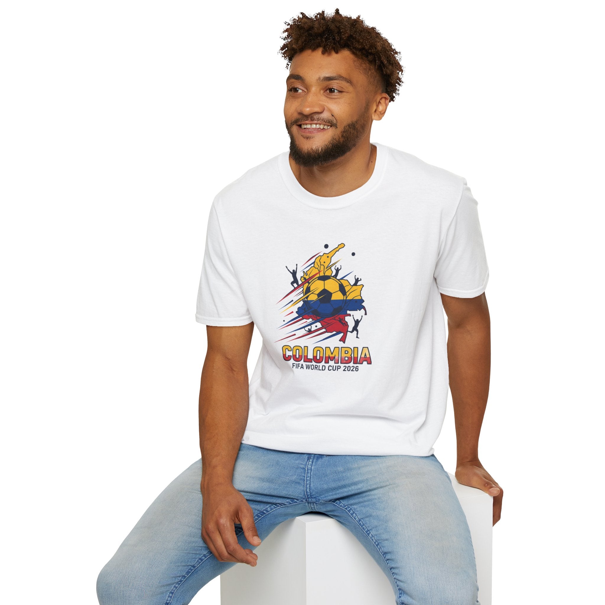 Colombia World Cup 2026 Soccer T-Shirt — Colombian Flag Football Fan Tee