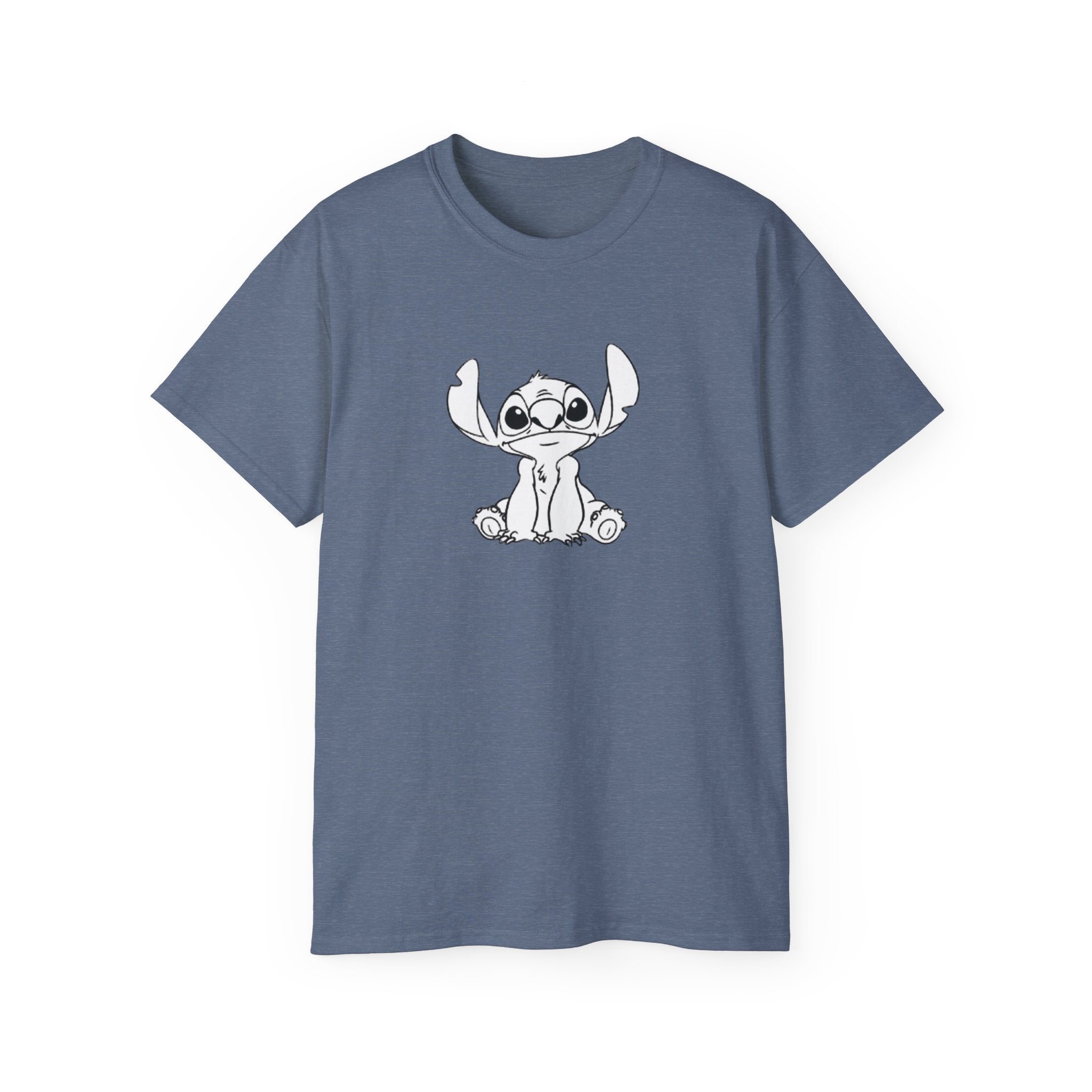 Cute Stitch Cartoon Tee, Fun Graphic T-Shirt, Unisex Gift for Disney Lovers, Casual Summer Outfit, Kids & Adults Tee