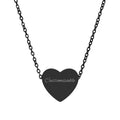 Engraved Heart Necklace — Personalized Initial/Name Pendant