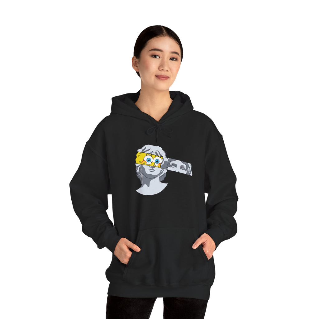 Dancing Minions Graphic Hoodie | Animated Cartoon Characters, Red Pop Art Background