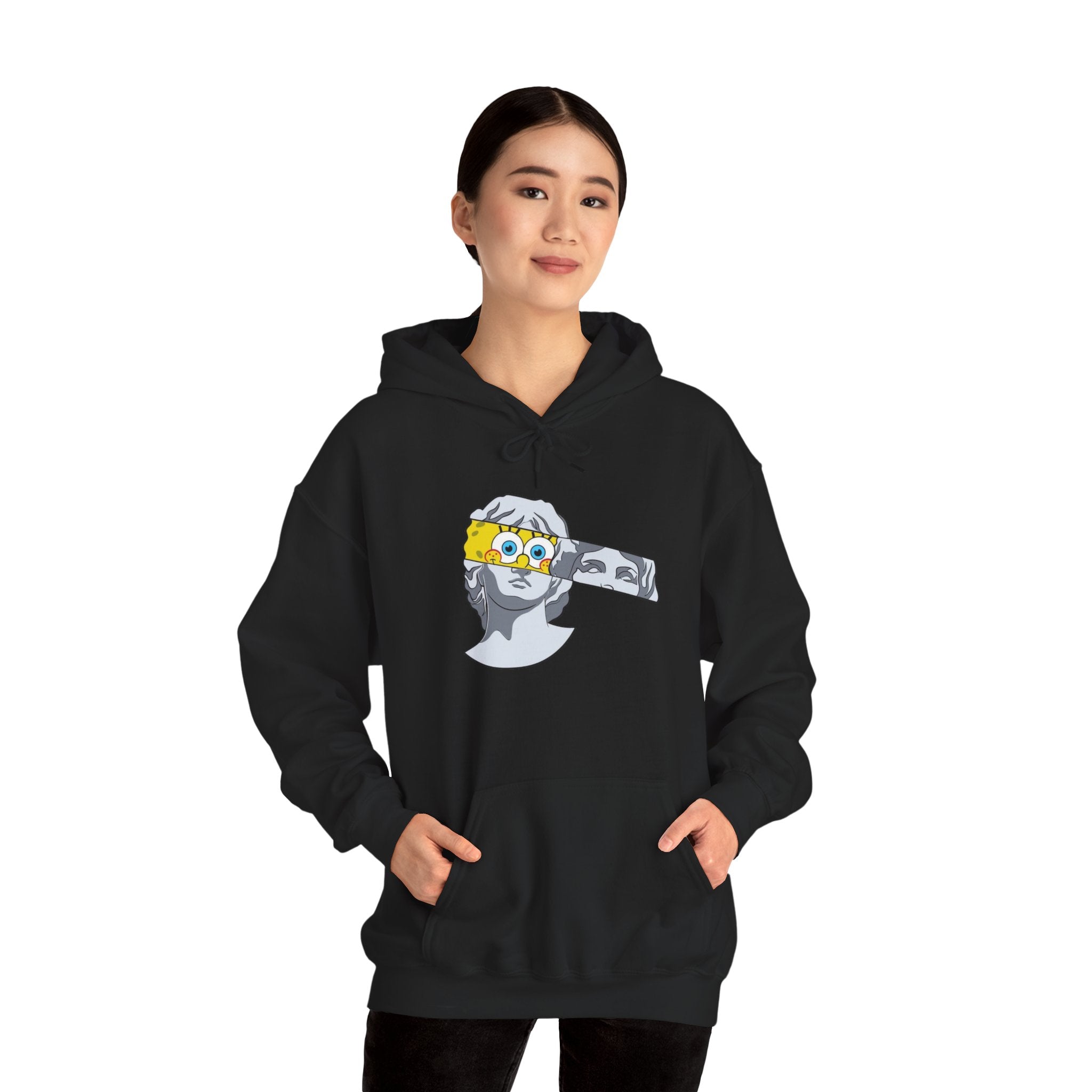Dancing Minions Graphic Hoodie | Animated Cartoon Characters, Red Pop Art Background