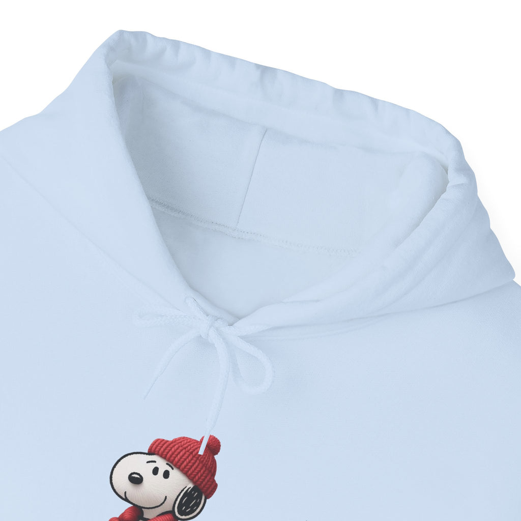Cozy Winter Dog Hoodie | White Pullover Sweatshirt