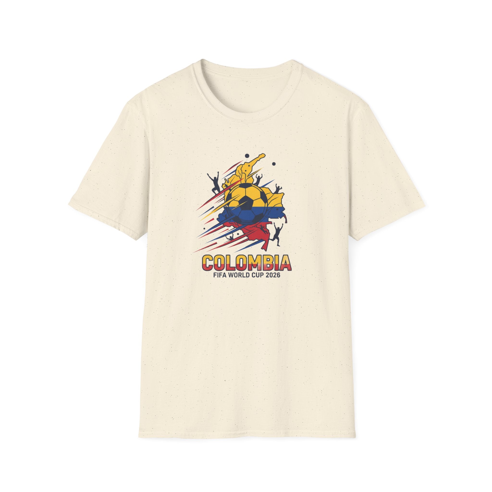 Colombia World Cup 2026 Soccer T-Shirt — Colombian Flag Football Fan Tee