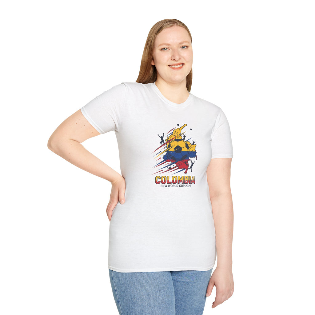 Colombia World Cup 2026 Soccer T-Shirt — Colombian Flag Football Fan Tee