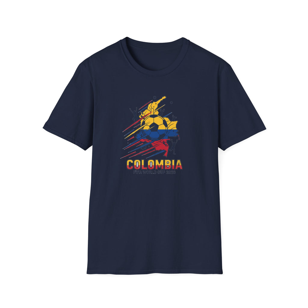 Colombia World Cup 2026 Soccer T-Shirt — Colombian Flag Football Fan Tee