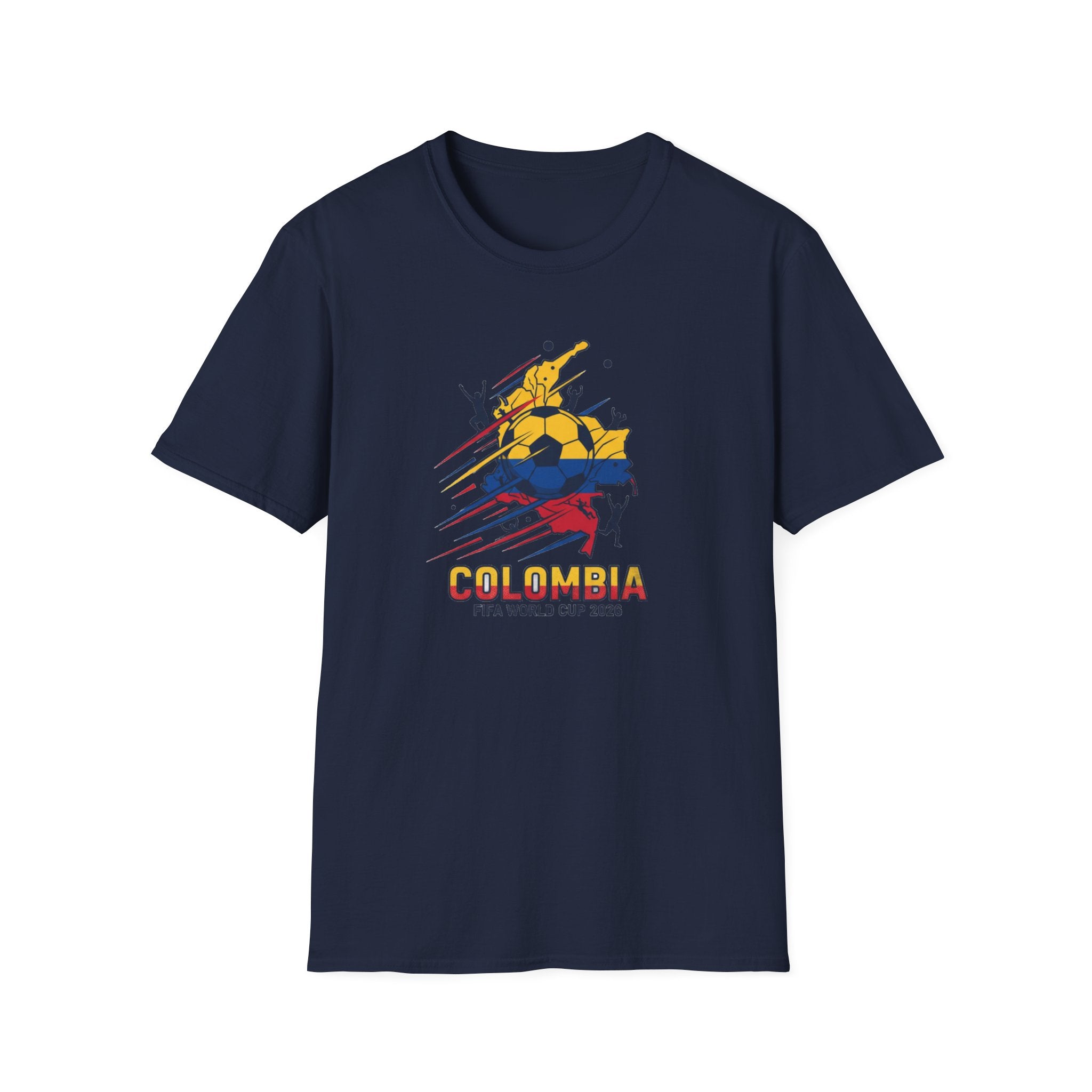 Colombia World Cup 2026 Soccer T-Shirt — Colombian Flag Football Fan Tee