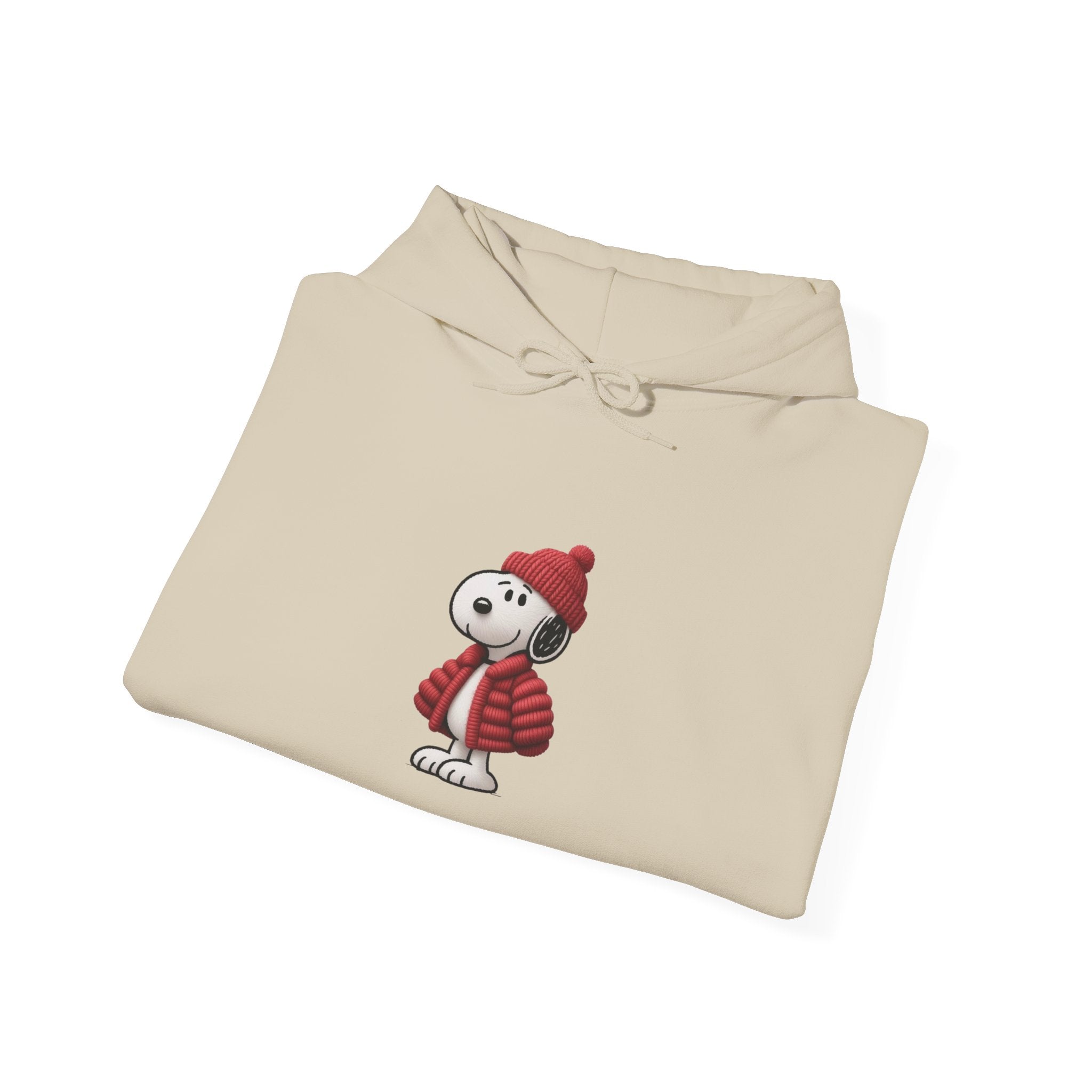 Cozy Winter Dog Hoodie | White Pullover Sweatshirt