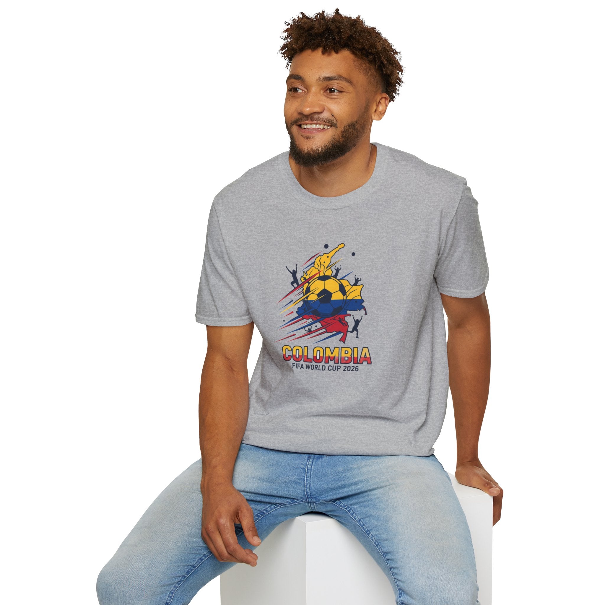 Colombia World Cup 2026 Soccer T-Shirt — Colombian Flag Football Fan Tee