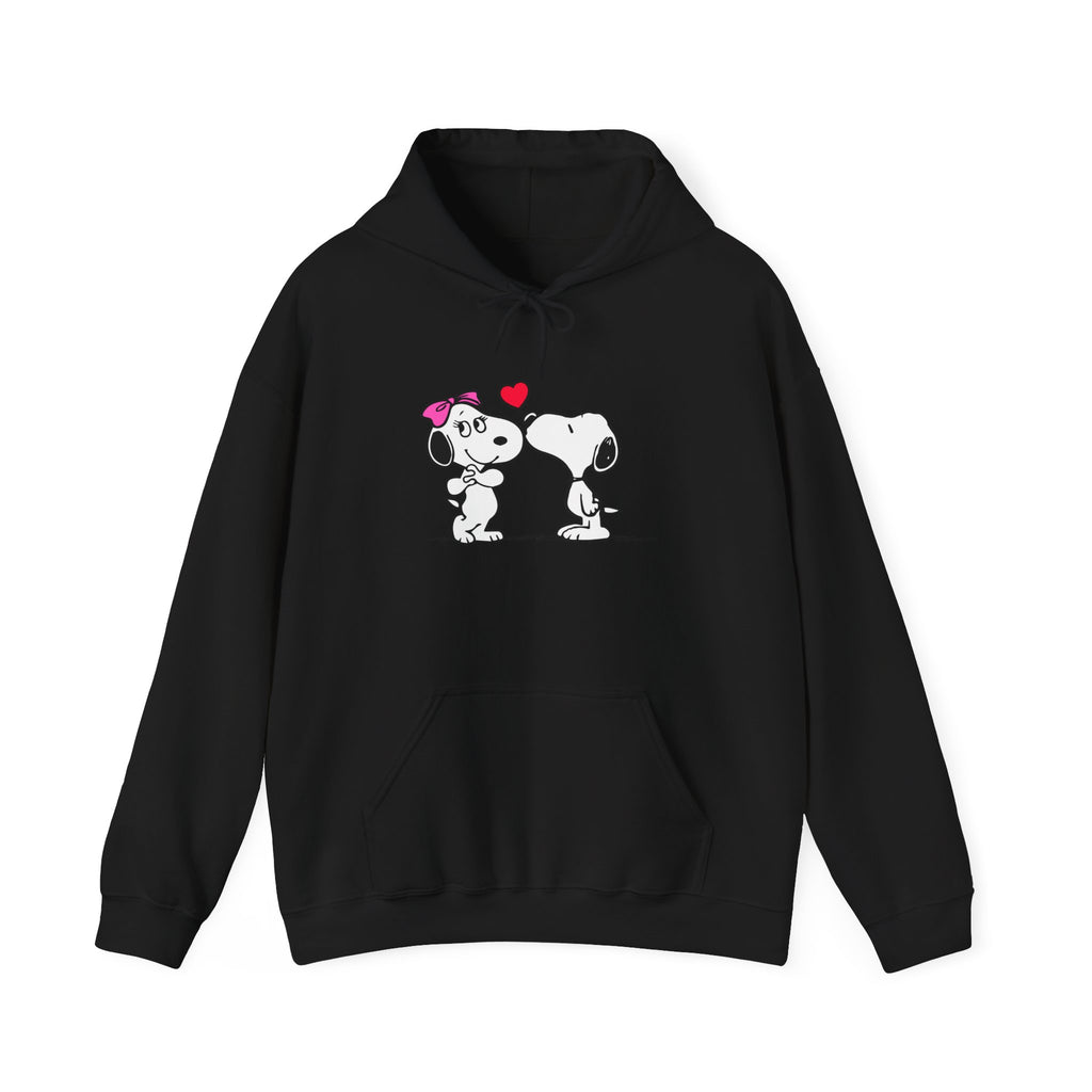 Cute Snoopy Love Sweatshirt, Valentine's Day Gift, Cozy Hoodie, Unisex Sweatshirt, Cartoon Apparel, Couple's Outfit