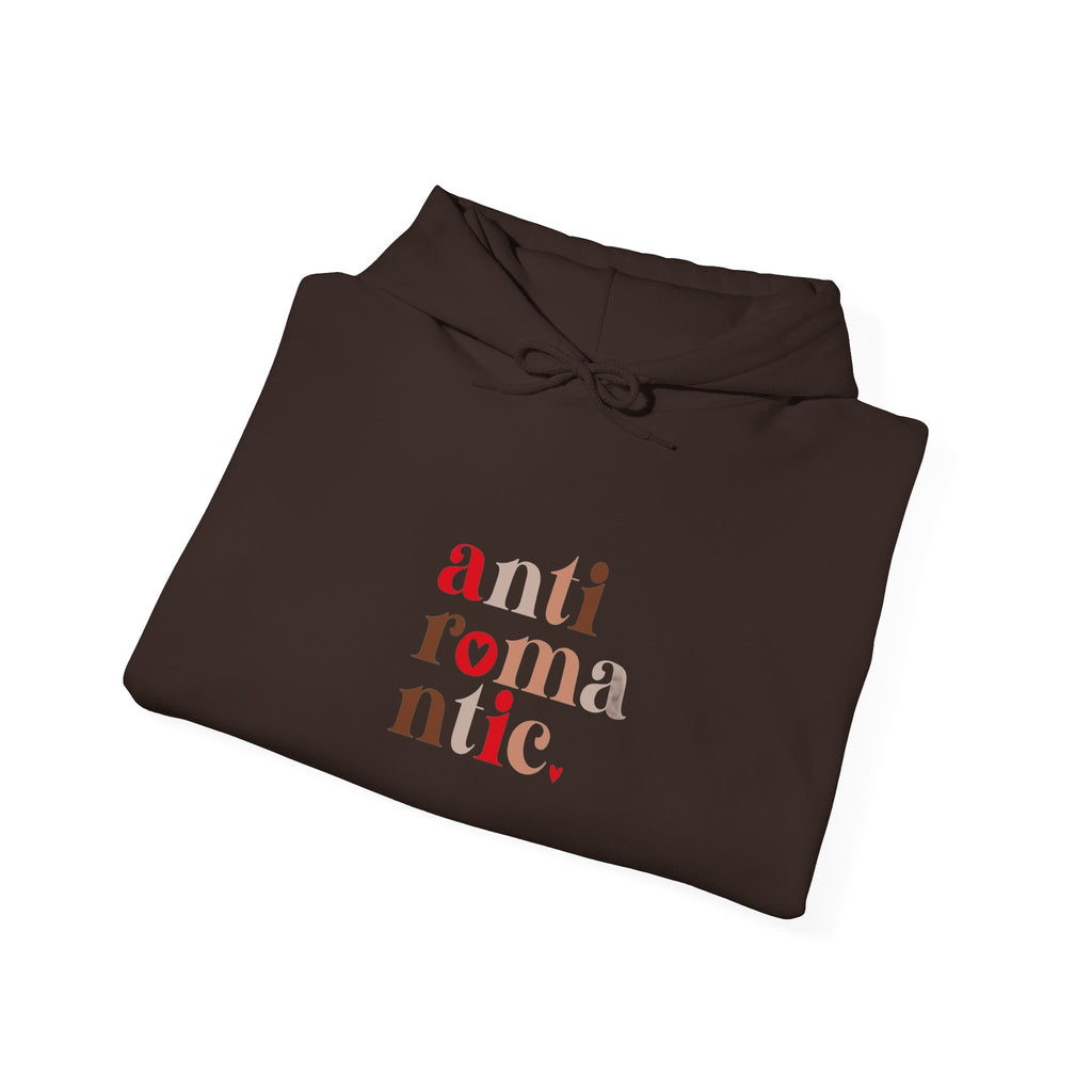Anti-Romantic Hoodie — Minimalist Text Pullover for Singles & Sarcastic Gifts