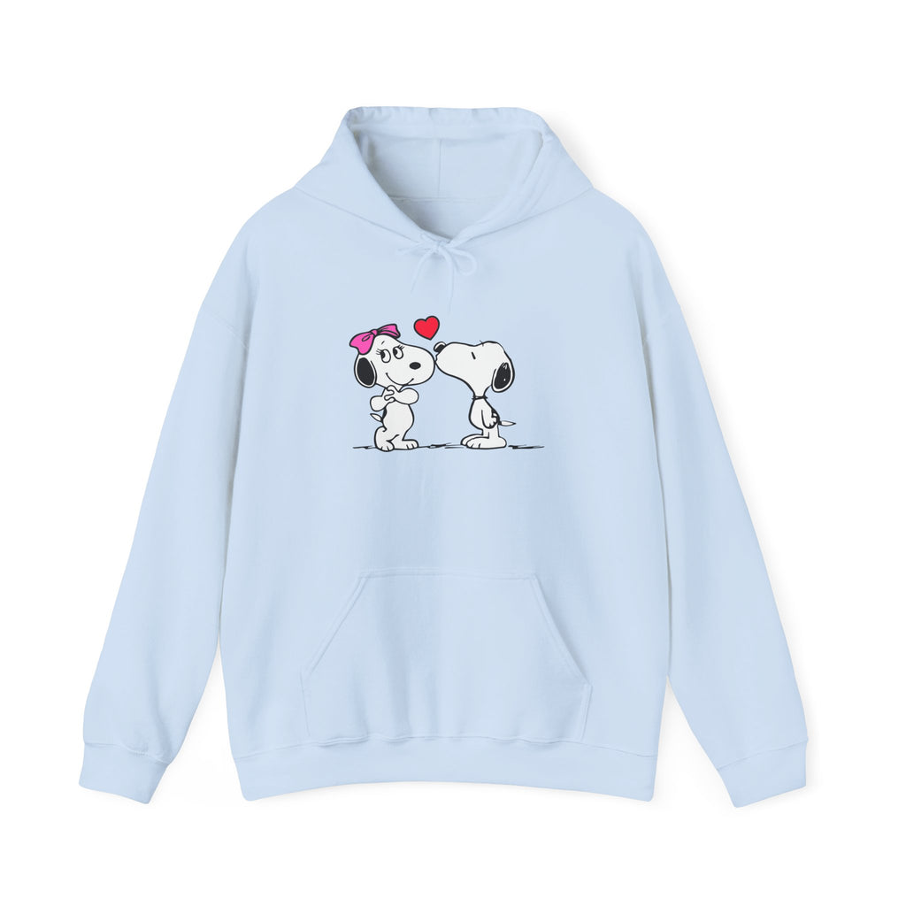 Cute Snoopy Love Sweatshirt, Valentine's Day Gift, Cozy Hoodie, Unisex Sweatshirt, Cartoon Apparel, Couple's Outfit