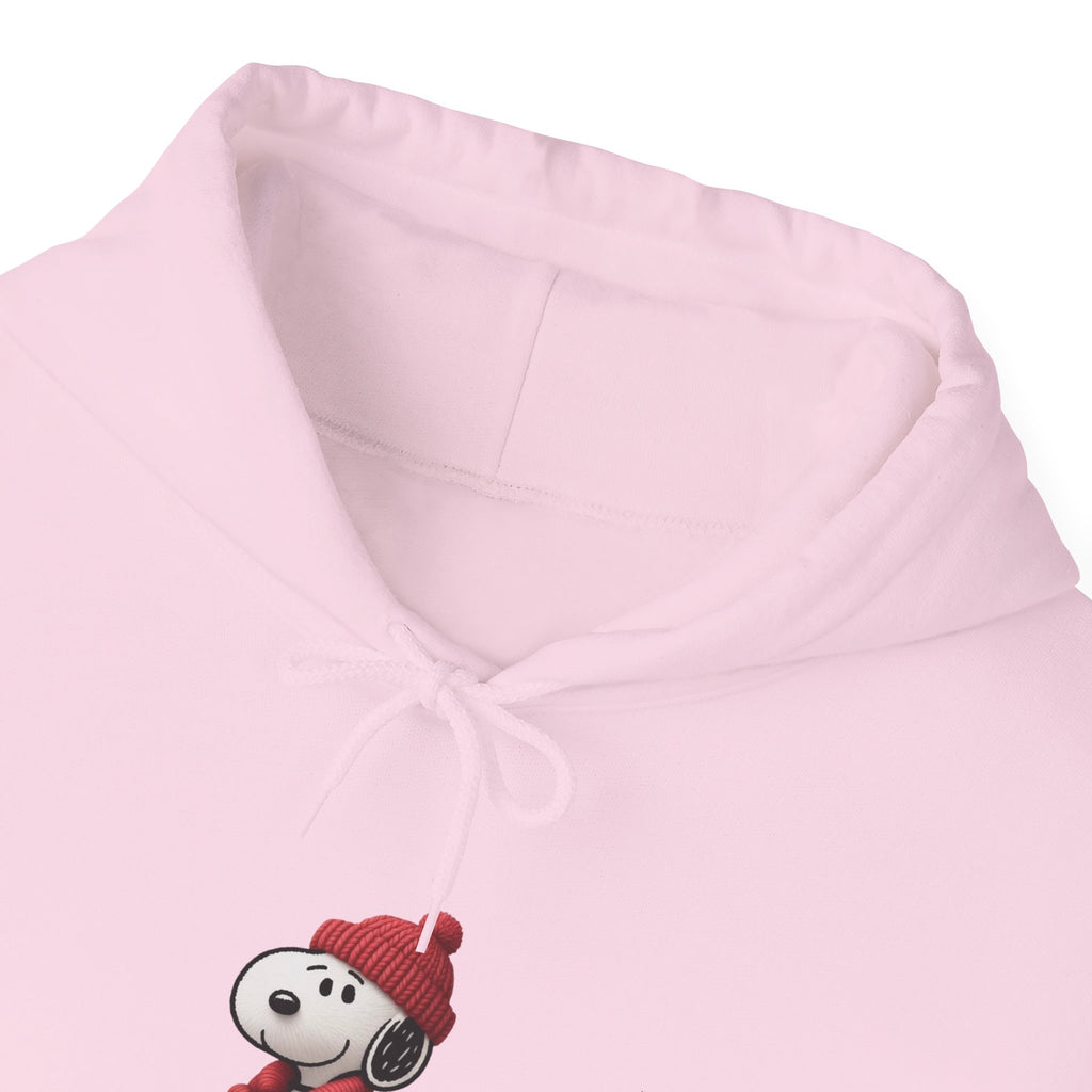 Cozy Winter Dog Hoodie | White Pullover Sweatshirt