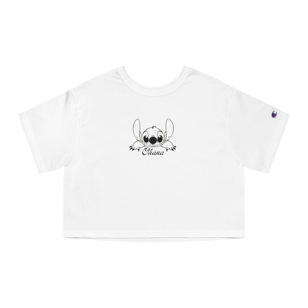 Cute Cropped T-Shirt | Champion Women's Shirt, Casual Wear, Beach Outfit, Gift for Her, Summer Style, Fun Fashion