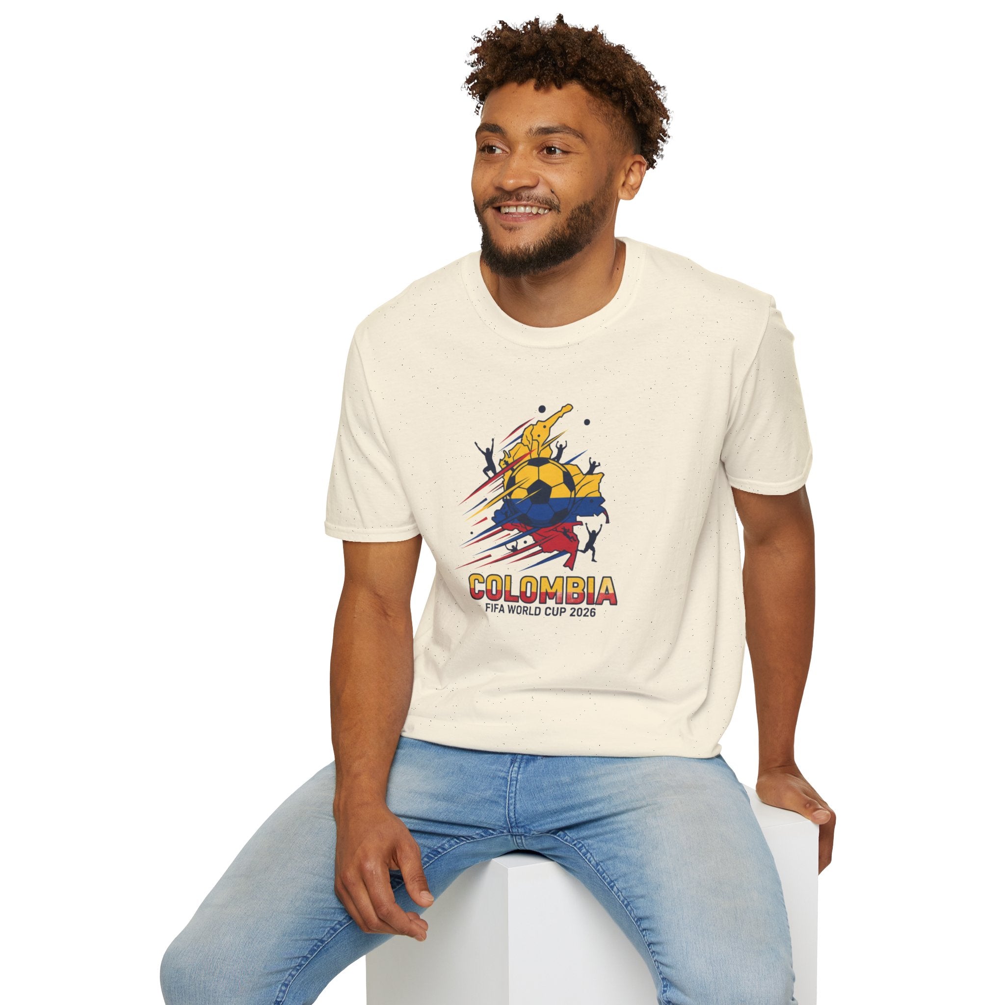Colombia World Cup 2026 Soccer T-Shirt — Colombian Flag Football Fan Tee