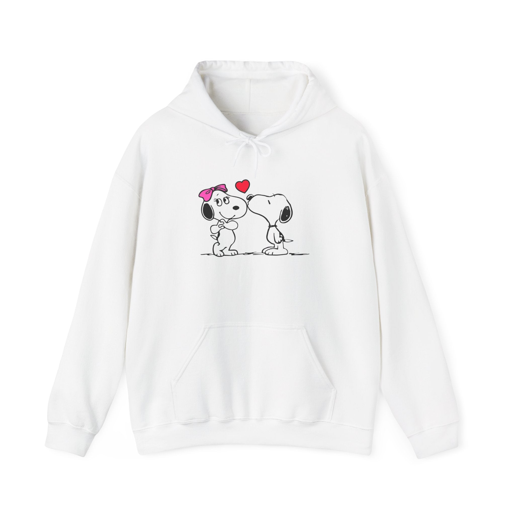Cute Snoopy Love Sweatshirt, Valentine's Day Gift, Cozy Hoodie, Unisex Sweatshirt, Cartoon Apparel, Couple's Outfit